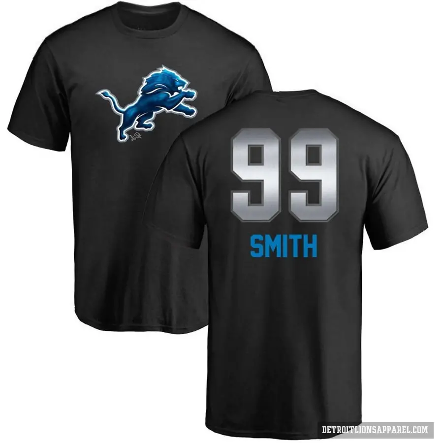 Youth ＃99 Za'Darius Smith Detroit Lions Black Midnight Mascot T-Shirt